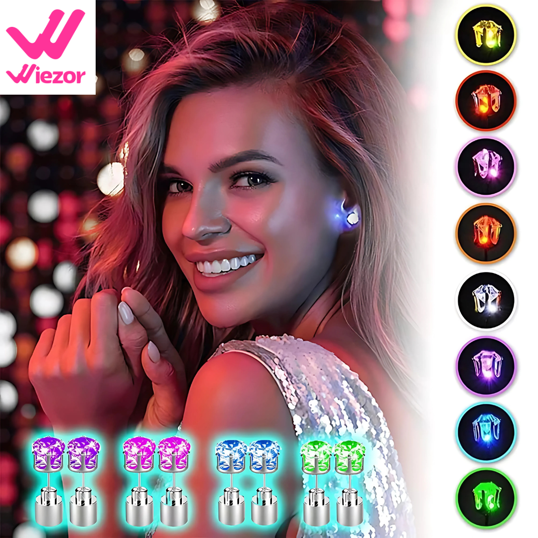 Glow LED Light Up Flash Earing Stud