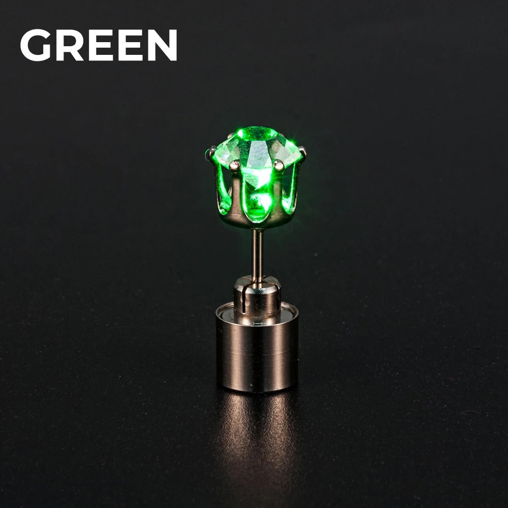 Glow LED Light Up Flash Earing Stud