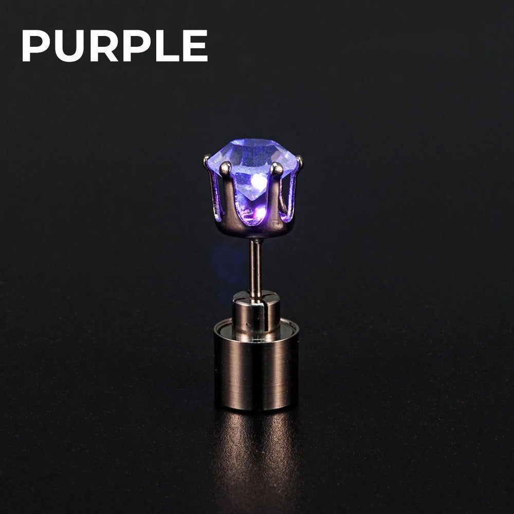 Glow LED Light Up Flash Earing Stud